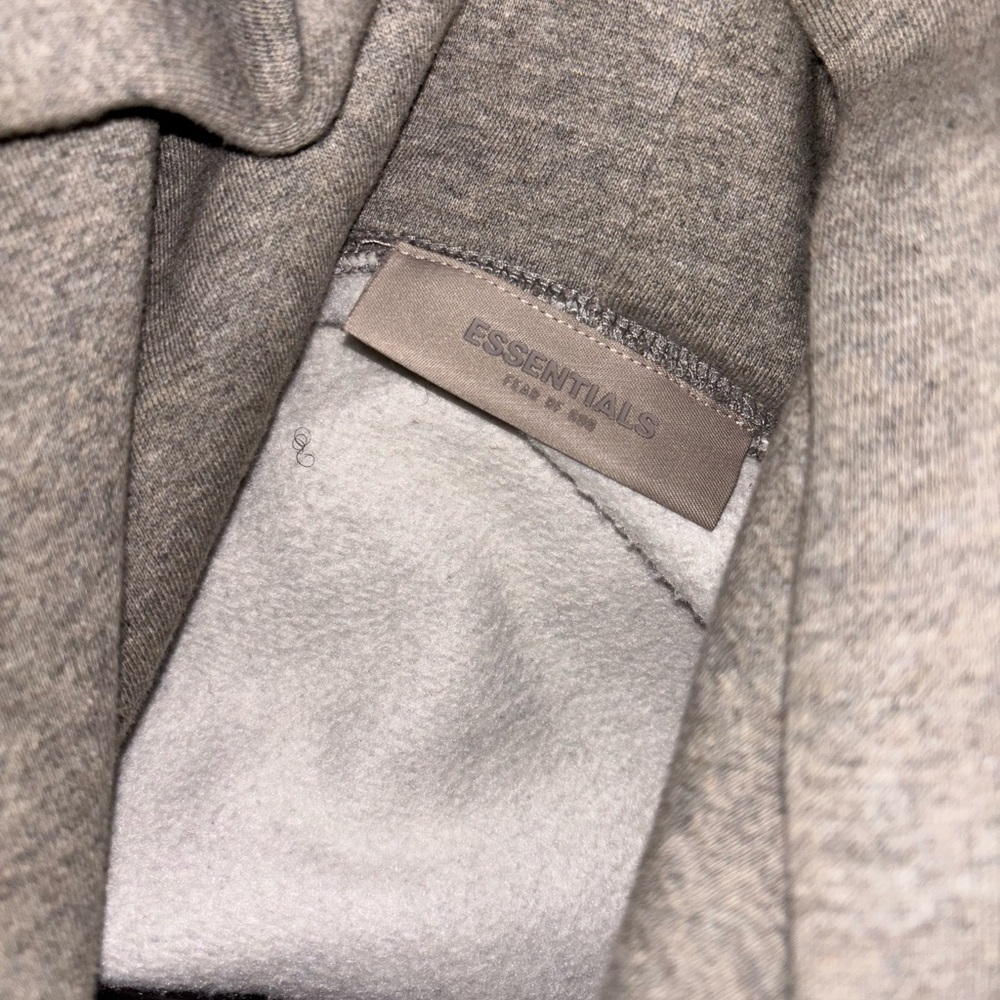 Essentials Gray Men's dark oatmeal hoodie